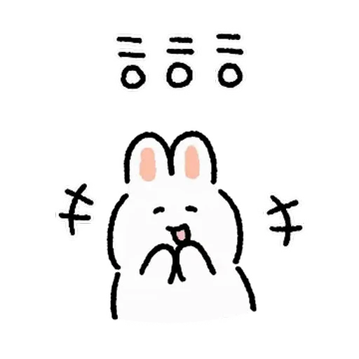 ⭐ Стикер «милый заяц» для Telegram