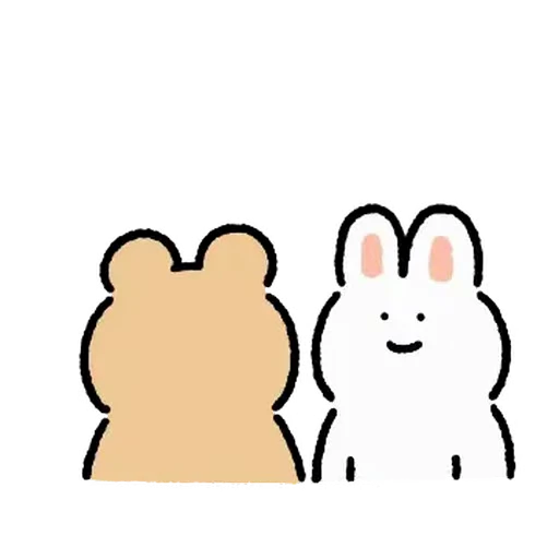 ⭐ Стикер «милый заяц» для Telegram
