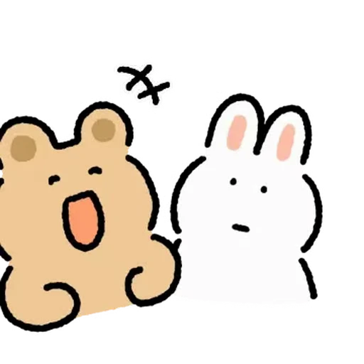⭐ Стикер «милый заяц» для Telegram
