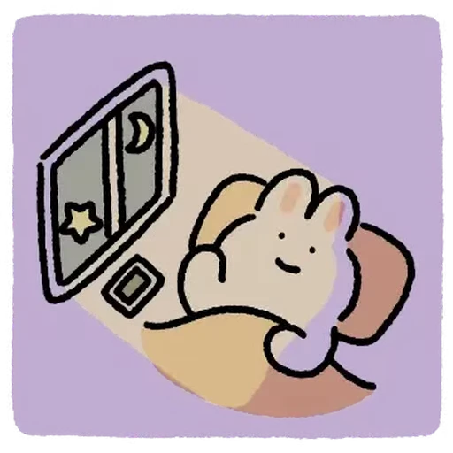 ⭐ Стикер «милый заяц» для Telegram