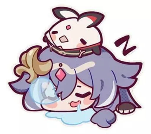 😪 Стикер «Honkai Impact» для Telegram