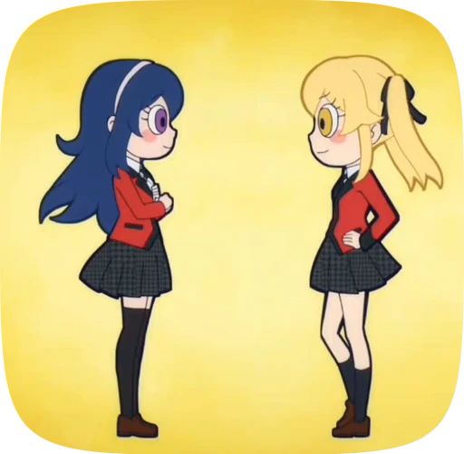 ♥️ Стикер «Kakegurui Twin» для Telegram