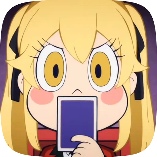 🃏 Стикер «Kakegurui Twin» для Telegram