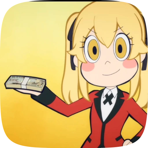 🌟 Стикер «Kakegurui Twin» для Telegram