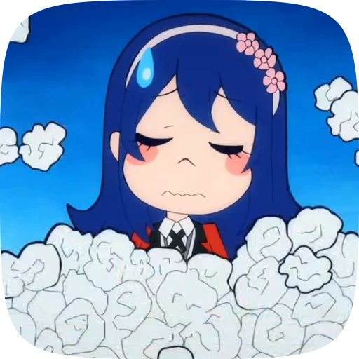 🗞️ Стикер «Kakegurui Twin» для Telegram