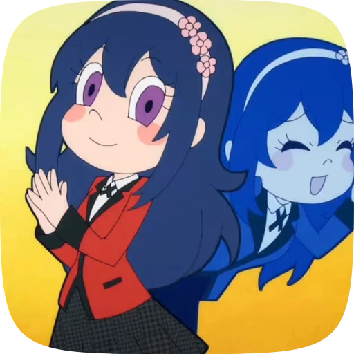 Стикерпак Kakegurui Twin для Telegram