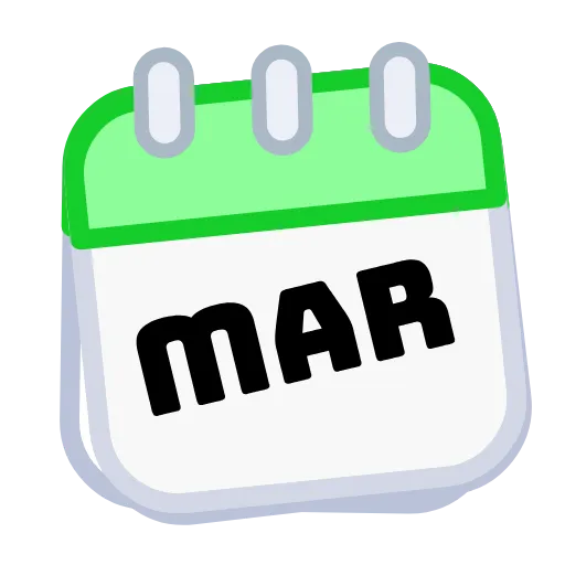 🗓 Эмодзи «Календарь на каждый день месяца» для Telegram
