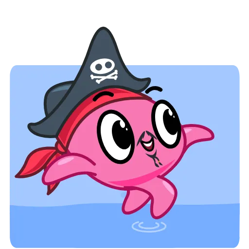 🏴 Стикер «Кальмар» для Telegram