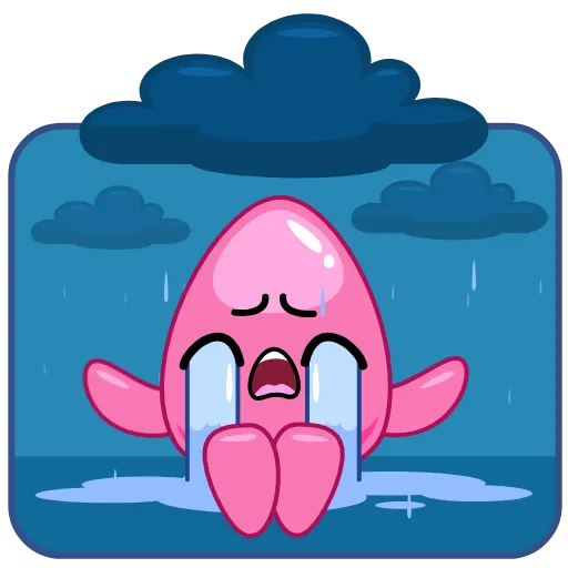 😭 Стикер «Кальмар» для Telegram