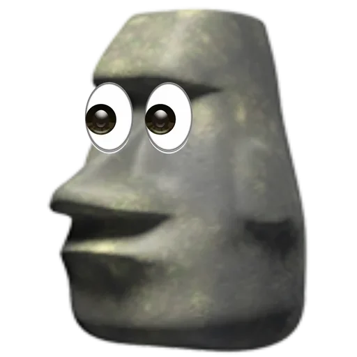 🗿 Стикер «Moyai statue» для Telegram