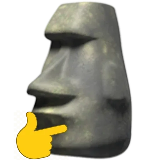 🗿 Стикер «Moyai statue» для Telegram