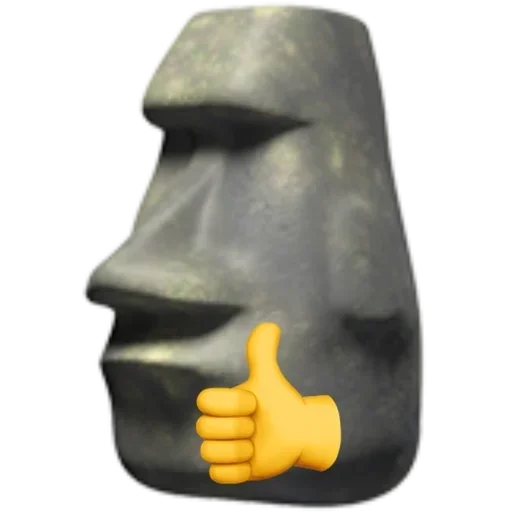 👍 Стикер «Moyai statue» для Telegram