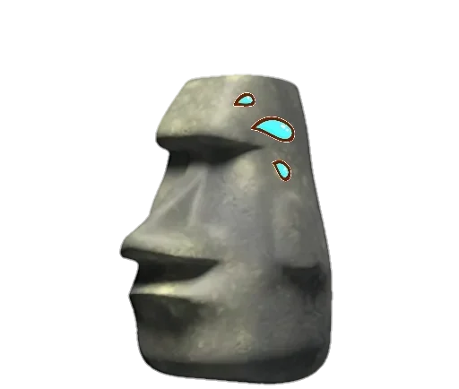 🗿 Стикер «Moyai statue» для Telegram