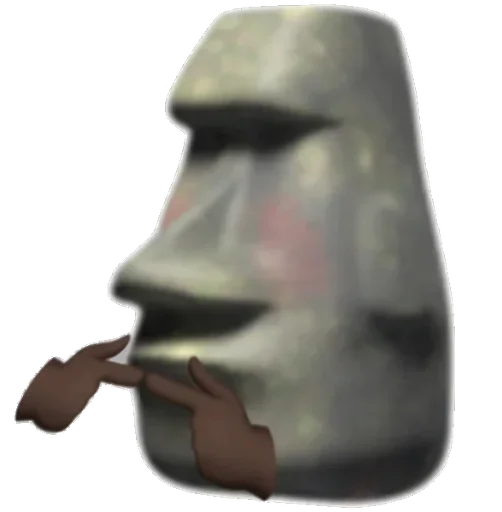 🗿 Стикер «Moyai statue» для Telegram