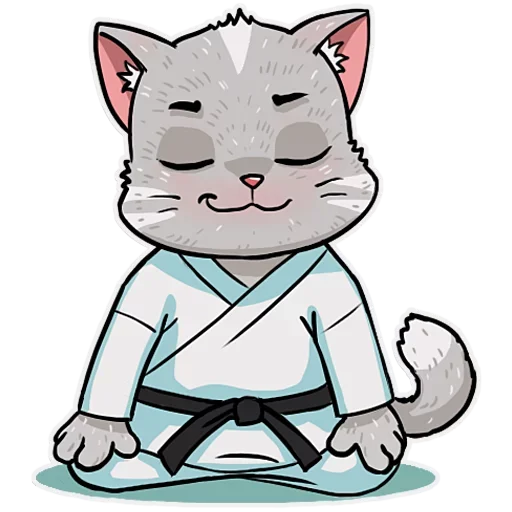 😇 Стикер «Kamikaze Kitty» для Telegram