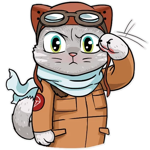 🙂 Стикер «Kamikaze Kitty» для Telegram