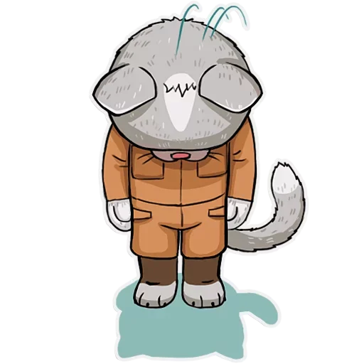 🙏 Стикер «Kamikaze Kitty» для Telegram