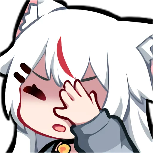 🤦‍♀️ Стикер «Kamiko Kana emotes and badges» для Telegram