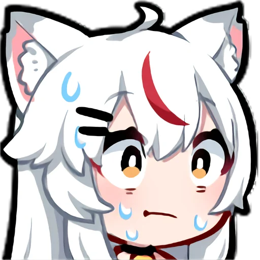 😰 Стикер «Kamiko Kana emotes and badges» для Telegram