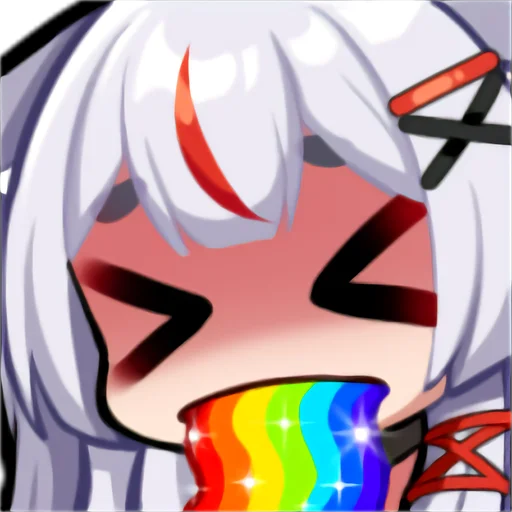 🤢 Стикер «Kamiko Kana emotes and badges» для Telegram