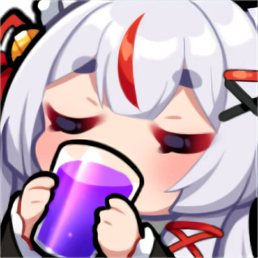 🥤 Стикер «Kamiko Kana emotes and badges» для Telegram