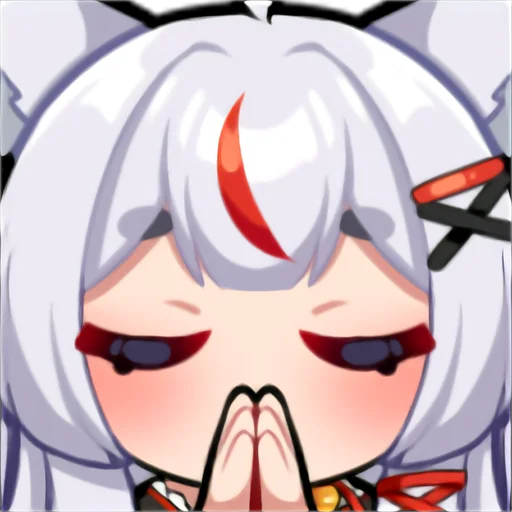 🙏 Стикер «Kamiko Kana emotes and badges» для Telegram
