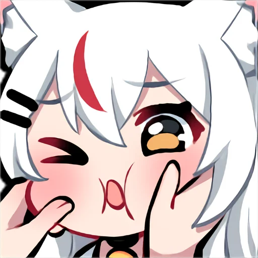 🥴 Стикер «Kamiko Kana emotes and badges» для Telegram