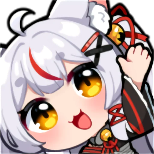 👋 Стикер «Kamiko Kana emotes and badges» для Telegram