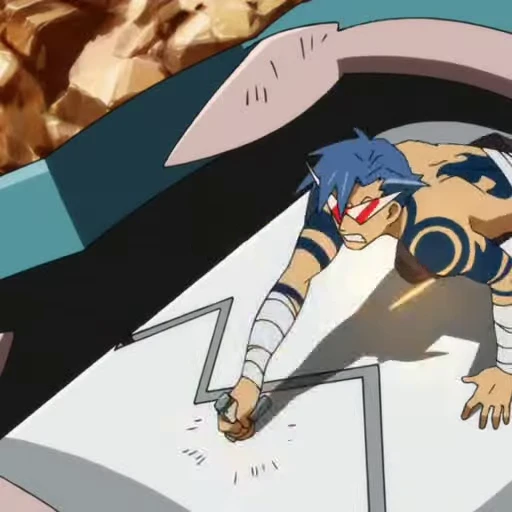 🤩 Стикер «Камина Дзиха Gurren Lagann» для Telegram