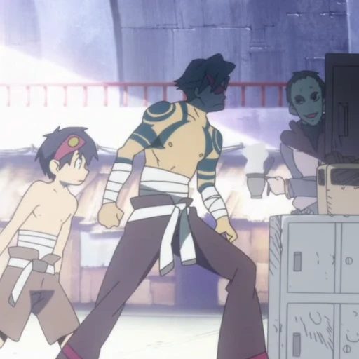 🤩 Стикер «Камина Дзиха Gurren Lagann» для Telegram