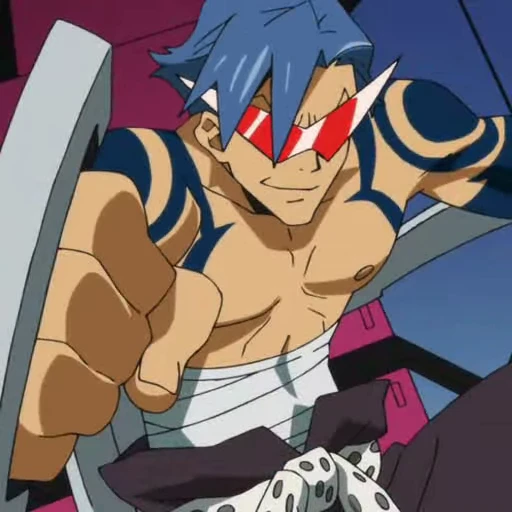 🤩 Стикер «Камина Дзиха Gurren Lagann» для Telegram