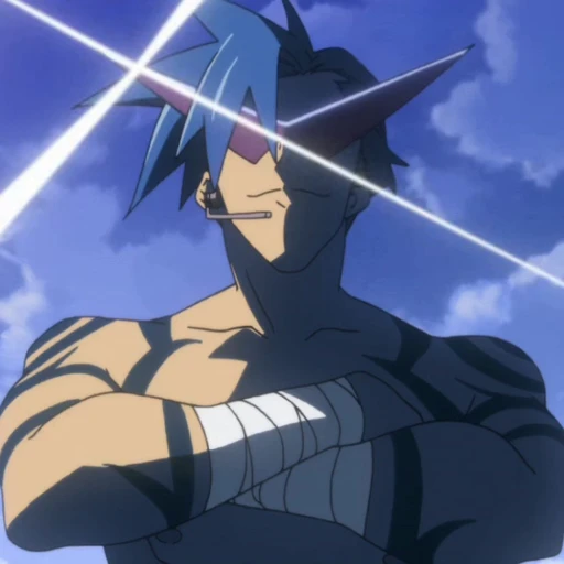 🤩 Стикер «Камина Дзиха Gurren Lagann» для Telegram