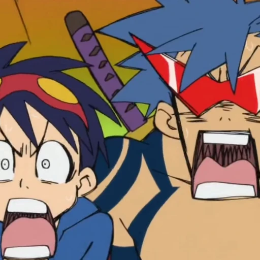 🤩 Стикер «Камина Дзиха Gurren Lagann» для Telegram