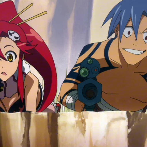 🤩 Стикер «Камина Дзиха Gurren Lagann» для Telegram