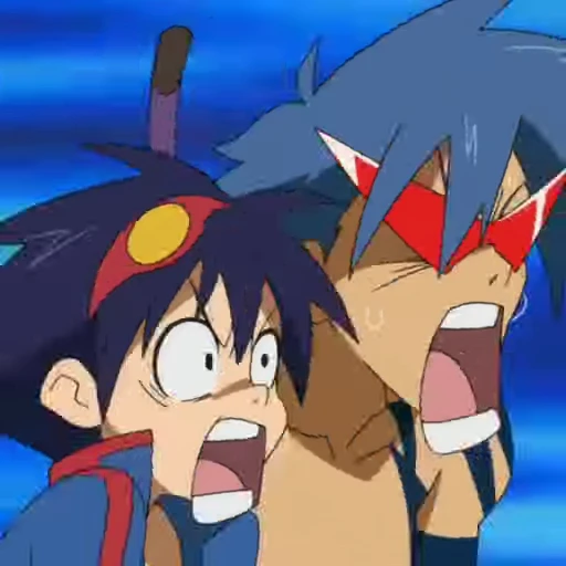 🤩 Стикер «Камина Дзиха Gurren Lagann» для Telegram