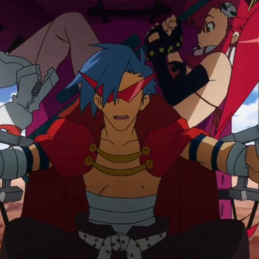 🤩 Стикер «Камина Дзиха Gurren Lagann» для Telegram