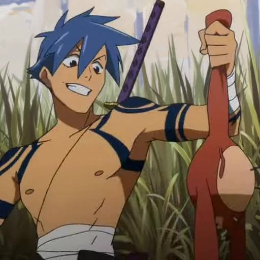 🤩 Стикер «Камина Дзиха Gurren Lagann» для Telegram