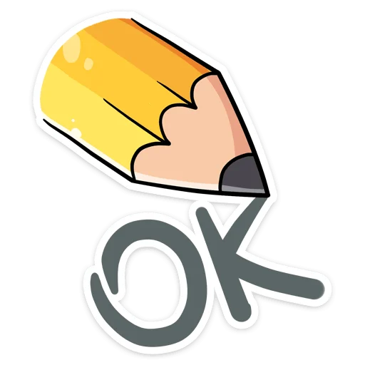 👌 Стикер «Канцелярики» для Telegram
