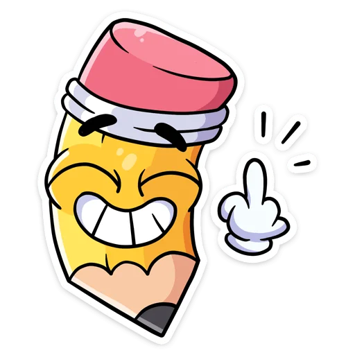🖕 Стикер «Канцелярики» для Telegram