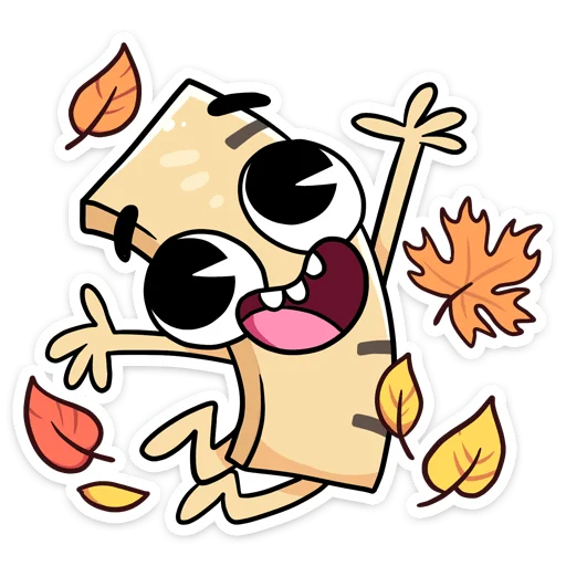 🥳 Стикер «Канцелярики» для Telegram