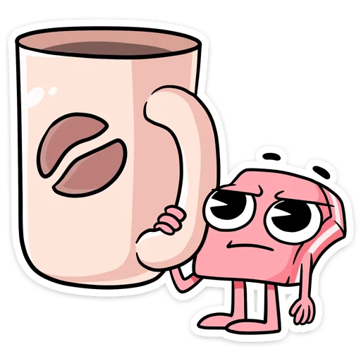 ☕️ Стикер «Канцелярики» для Telegram