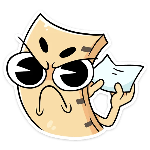 😡 Стикер «Канцелярики» для Telegram