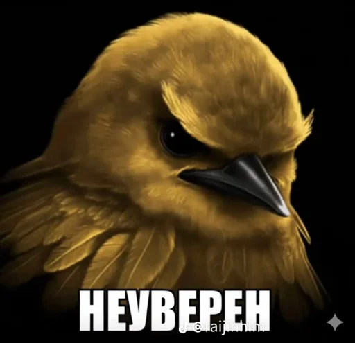 🤩 Стикер «Блотные и крутые птички» для Telegram