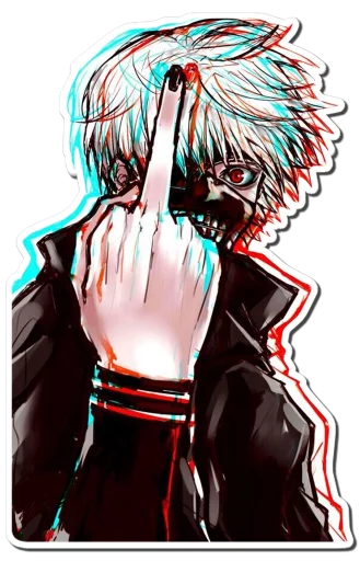 🖕 Стикер «Kaneki Ken [รקร]» для Telegram