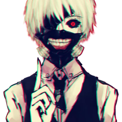 😬 Стикер «Kaneki Ken Кен Канеки» для Telegram