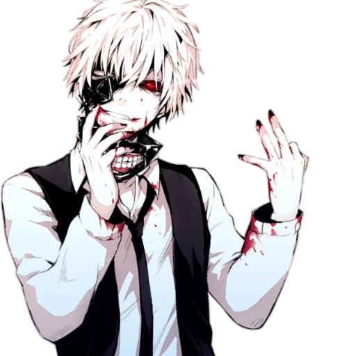 😁 Стикер «Kaneki Ken Кен Канеки» для Telegram