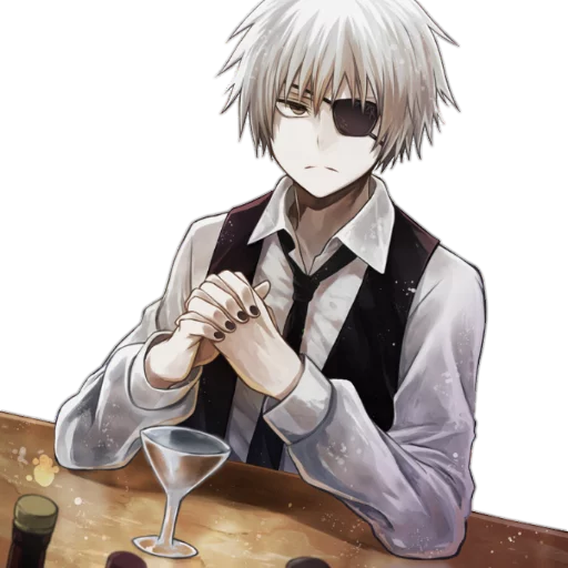 😕 Стикер «Kaneki Ken Кен Канеки» для Telegram