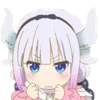 😡 Эмодзи «Kanna Kamui Канна Камуи» для Telegram