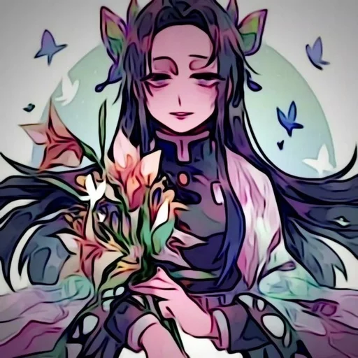 🌺 Стикер «Канаэ кочо» для Telegram