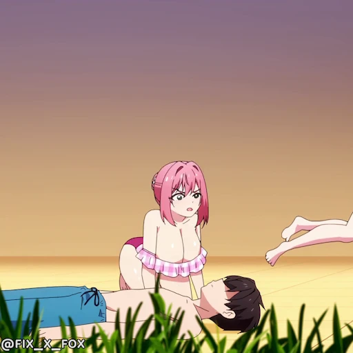 👊 Стикер «Kimi no Koto ga Daisuki na 100-nin no Kanojo p2» для Telegram